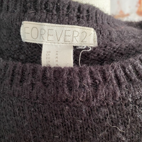 Oversized fuzzy neon love color block sweater m - Picture 5 of 7